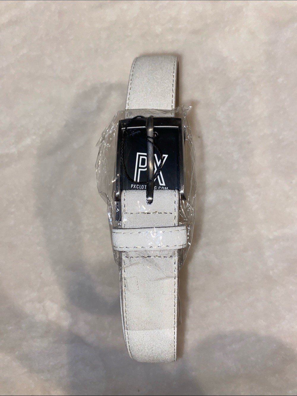 PX Buckle Beige Belt